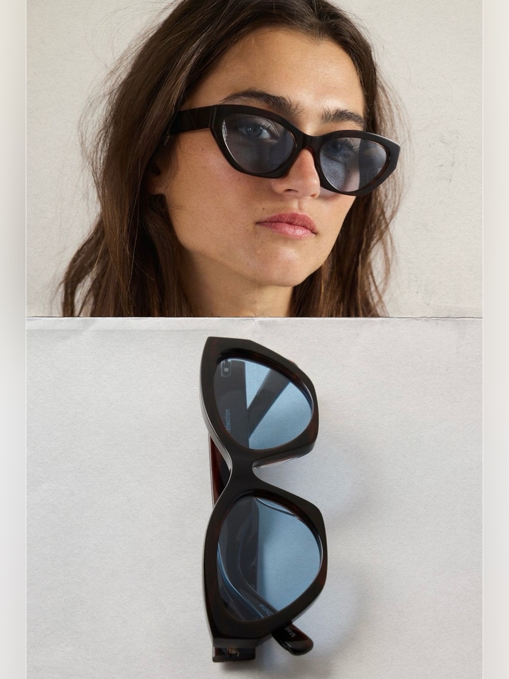 Free people Linda cat eye polarized sunglasses